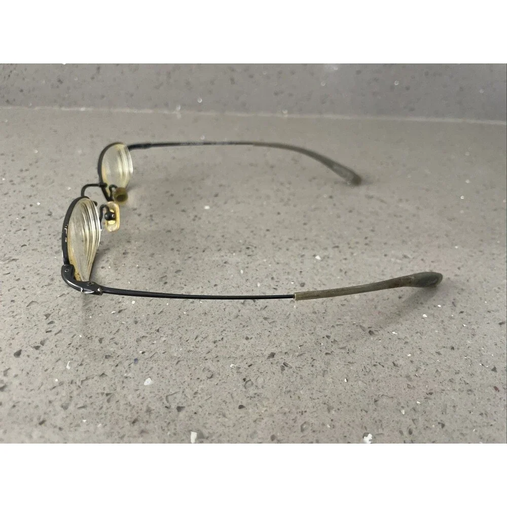 Nike with Flexon 4603 001 Eyeglass Frames ONLY 45-20-135 Black metal full rim